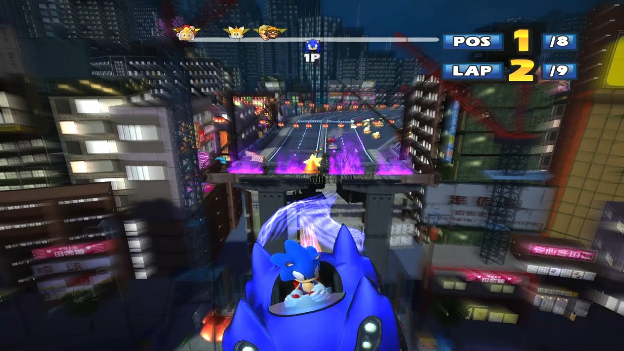 SONIC Highway Zero 9 Laps Expert (Request) Sonic & Sega All-Stars Racing