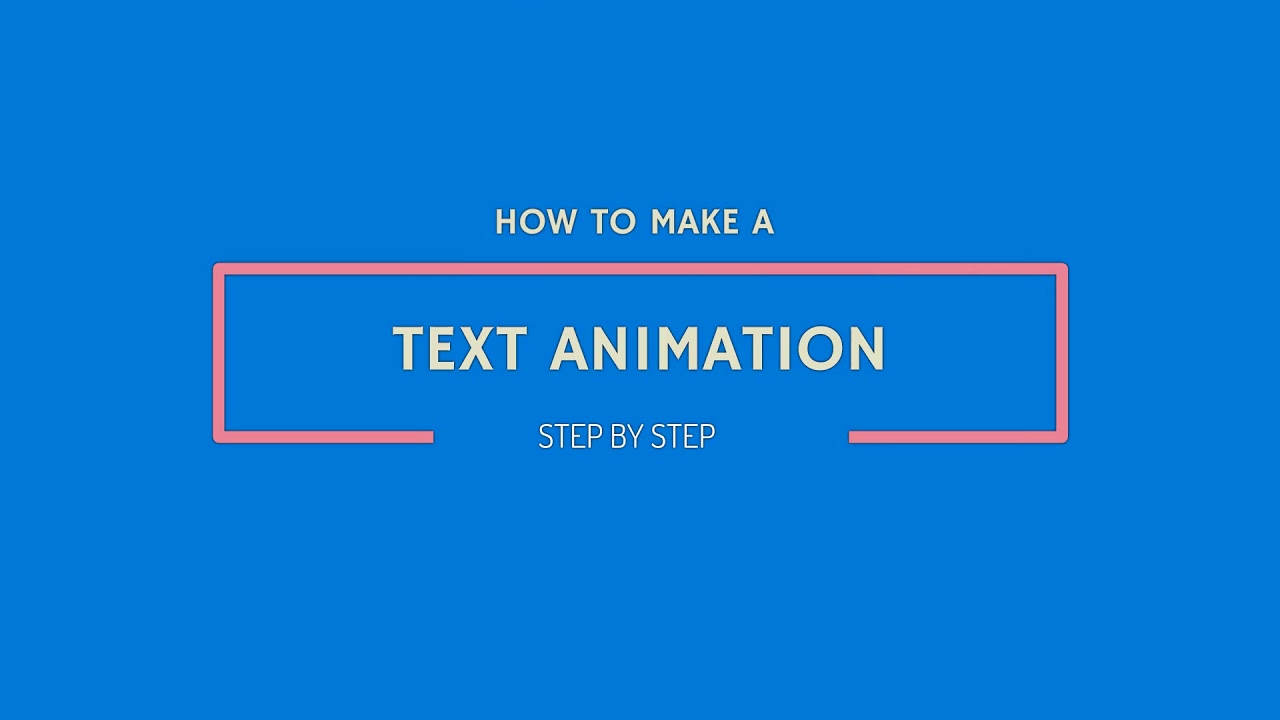 Text Animators: Custom Text Animation in Adobe After Effects