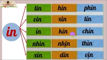 Học vần in- Tập đánh vần với vần in