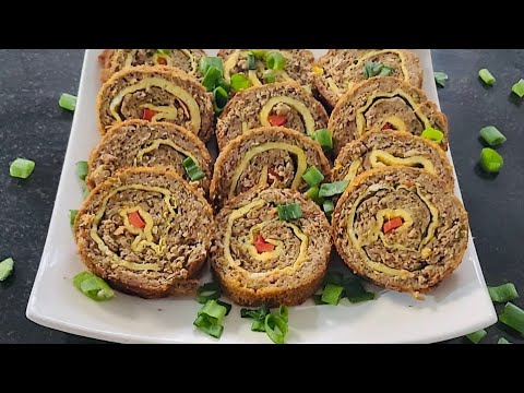 Namna ya kufanya Roll kabab | how to make  Roll Kabab | Suhayfa’s Food