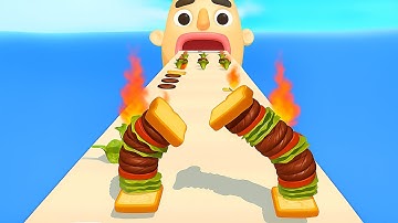 Sandwich Runner - SpeedRun All Levels Gameplay Walkthrough Android,ios New Update NCL85