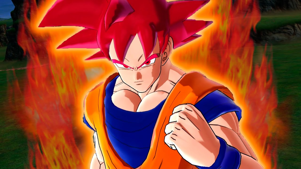 Goku SSJ GOD Cel Shading | Dragon Ball: Raging Blast 2 Mods - YouTube