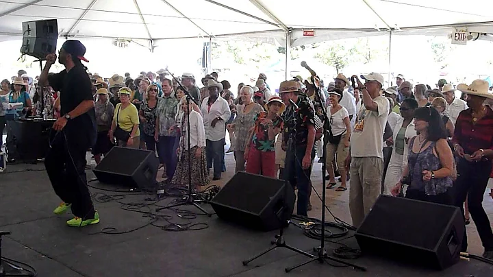 AJ Gibbs teaching zydeco at Ardenwood Cajun/Zydeco...