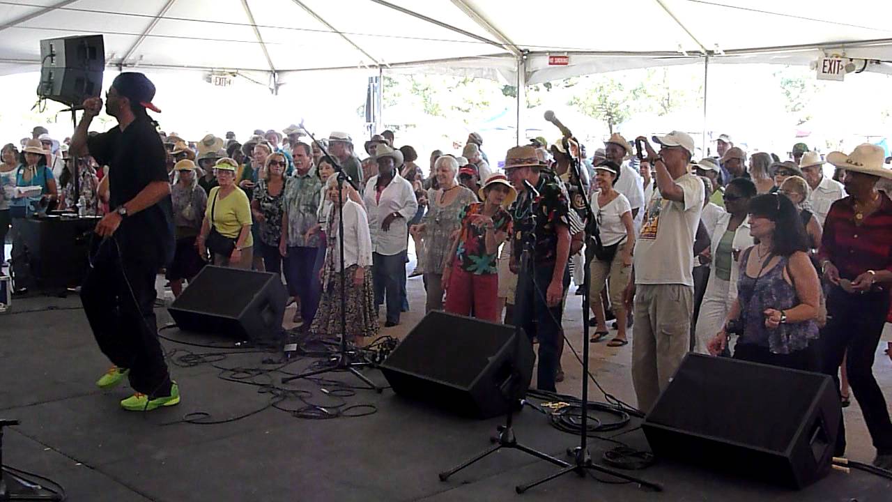 AJ Gibbs teaching zydeco at Ardenwood Cajun/Zydeco Festival