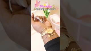 Classiest Meesho Watch Stack Under Budget! Unboxing & Try-On 🌸 #shorts #meeshohaul #viral