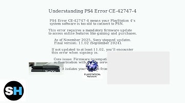 How To Fix PS4 Error CE-42747-4 – Update PS4 To Connect To PlayStation Network