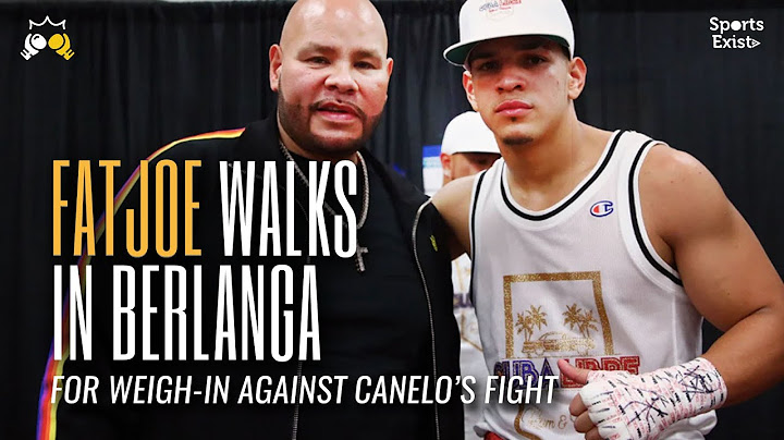 CANELO ALVAREZ VS EDGAR BERLANGA WEIGH-IN