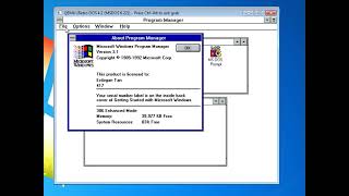 Retro Dos Version 4.2 Qemu Windows 3.1 Demo