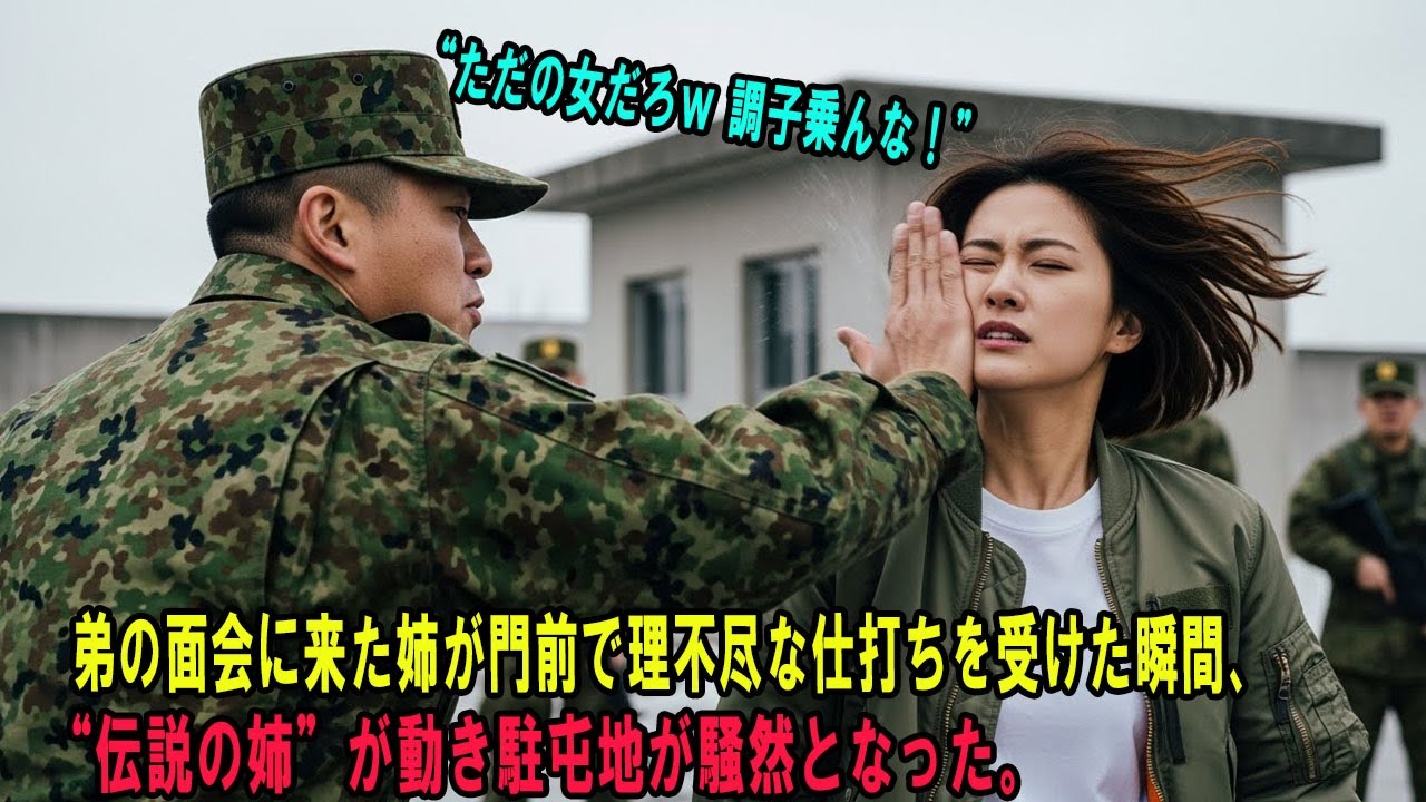 弟の面会に来た姉が門前で理不尽な仕打ちを受けた瞬間、“伝説の姉”が動き駐屯地が騒然となった。#感動の物語 #AIストーリー