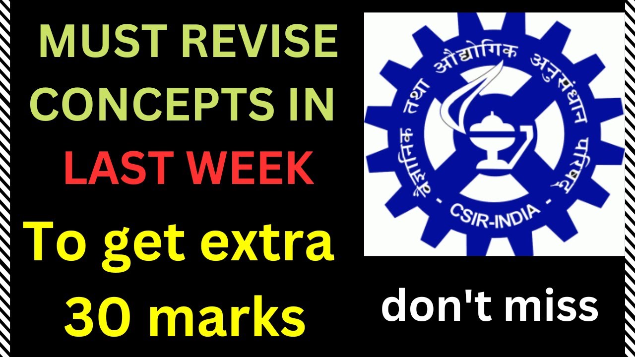 must revise concepts in last week |important concepts|marks boosters ...