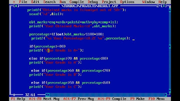 How to Calculate Grade of Student using C-language??