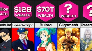 Comparison: Richest Anime Characters ⛩️🌸☯💗 #anime #manga