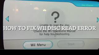 Nintendo Wii Disk Read Error  QUICK FIX