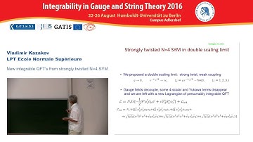 Vladimir Kazakov - New integrable QFTs from strongly twisted N=4 SYM