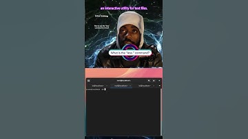 How to use the "less" command on #Linux?