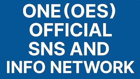ONE(OES) 공식 SNS 및 정보망ONE(OES) Official SNS and Info Network이재백 본부장 ONEECOTV251205.