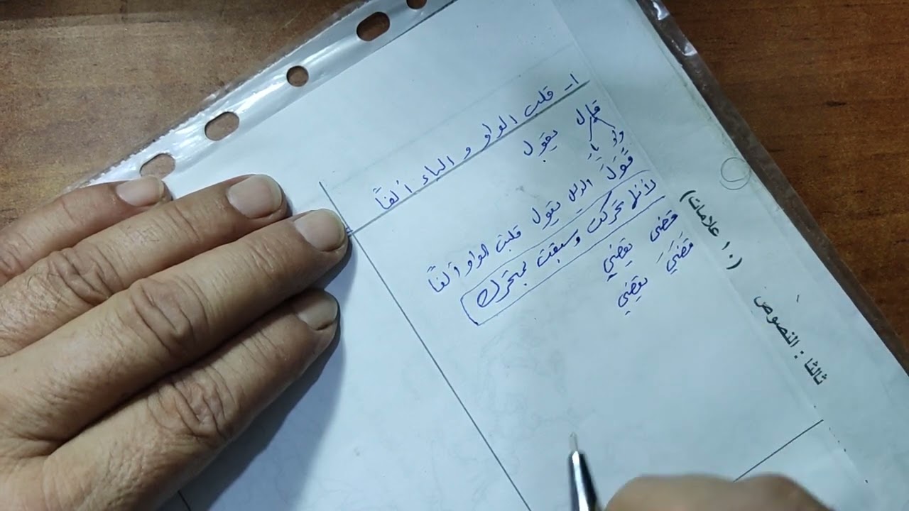 الصف الثاني عشر ( توجيهي )|| درس الإعلال في أبسط صورة الجزء الأول