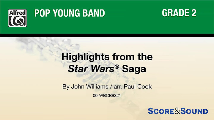 Highlights from the Star Wars® Saga, arr. Paul Cook – Score & Sound