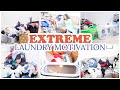 3 days of extreme laundry motivation  tackling weeks worth of laundry  wash dry fold put away