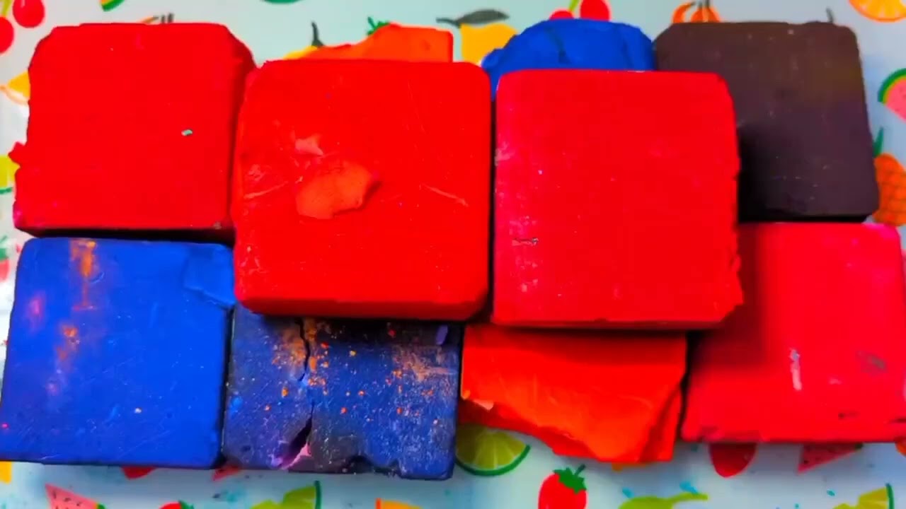Colourful Dyed Gymchalk Compilation of different shapes #oddlysatisfying #gymchalkcrush #gymchalk