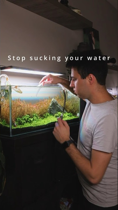Stop ingesting your tank water by using this tip! #aquascaping #aquascape #aquascaper #tutorial