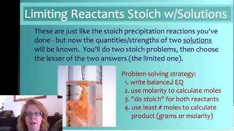 15.4b Solutions Stoichiometry, Part 2:  Neutralization & Limiting Reactants