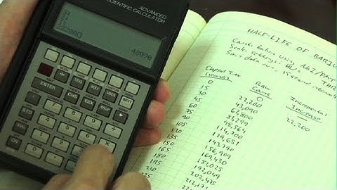 Radioactive Half-life Experiment - Part 3 - Calculations and Results