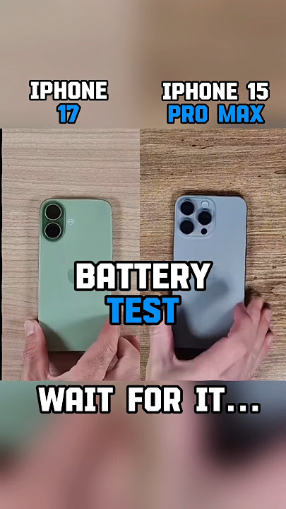 ⚡☠️IPHONE 17 VS IPHONE 15 PRO MAX BATTERY TEST!!