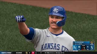 MLB The Show 25 Fantasy Draft gm#84 KC-G.Canning (7-2, 3.79) vs SEA-M.Boyd (9-3, 4.26)
