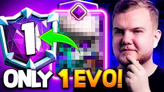 BEST DECK WITH ONLY 1 EVOLUTION IN CLASH ROYALE!