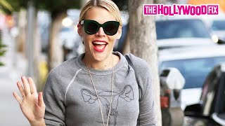 Busy Philipps Rocks A Female Uterus Sweatshirt While Out Running Errands In West Hollywood, CA