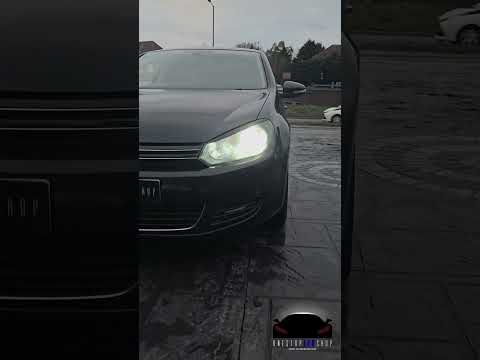 Vw golf mk6 LED bulb upgrade by theonestopLEDshop #vw #golf #vwgolf #ledheadlights