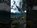 crystal clear water and snow capped mountains #snowfall #clearwater#nature # #trending #viral #yt 💖