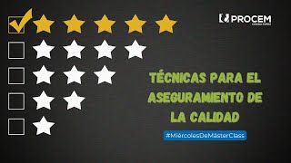Técnicas para el Aseguramiento de la Calidad - #MiércolesDeMásterClass 🧑‍🏫