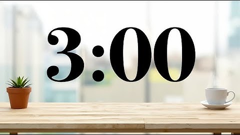 3 Minute Calm Lofi Music Desk Timer | Focus, Study, Classroom, Work, Presentations