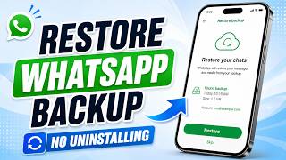 How to Restore Whatsapp Backup without Uninstalling | Android/iPhone (2026 Guide) screenshot 4