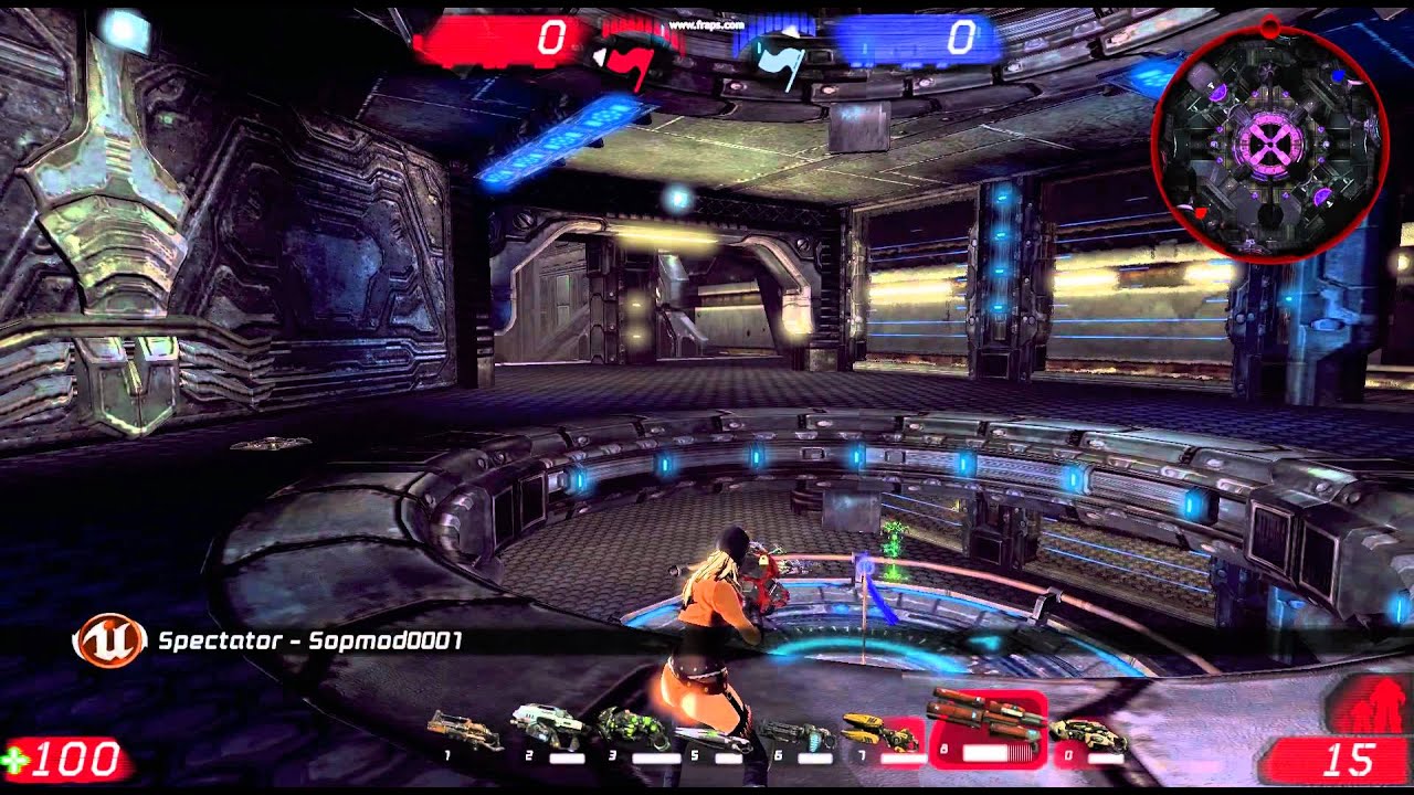 Unreal Tournament 3 VCTF-Electro HowToGetTheFlag from Godlike bots H.264 Movie