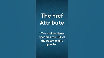 HTML Tutorial 9 | The href Attributes                   #shorts