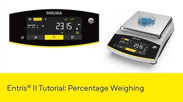 Entris® II Essential Line Lab Balance: Percentage Weighing
