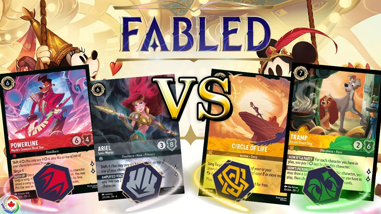 Circle Of Life Too Strong! Ruby Steel Song Control VS Amber Emerald - Lorcana Fabled League Gameplay