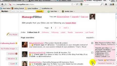 How To Use  Manage Flitter  To Unfollow People On Twitter
