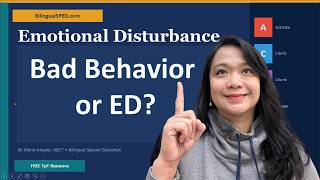 Is it bad behavior, or is it Emotional Disturbance