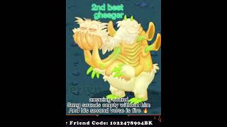 Top 2 best and worst monster on each island #mysingingmonsters #msm #ranking #rating #shorts