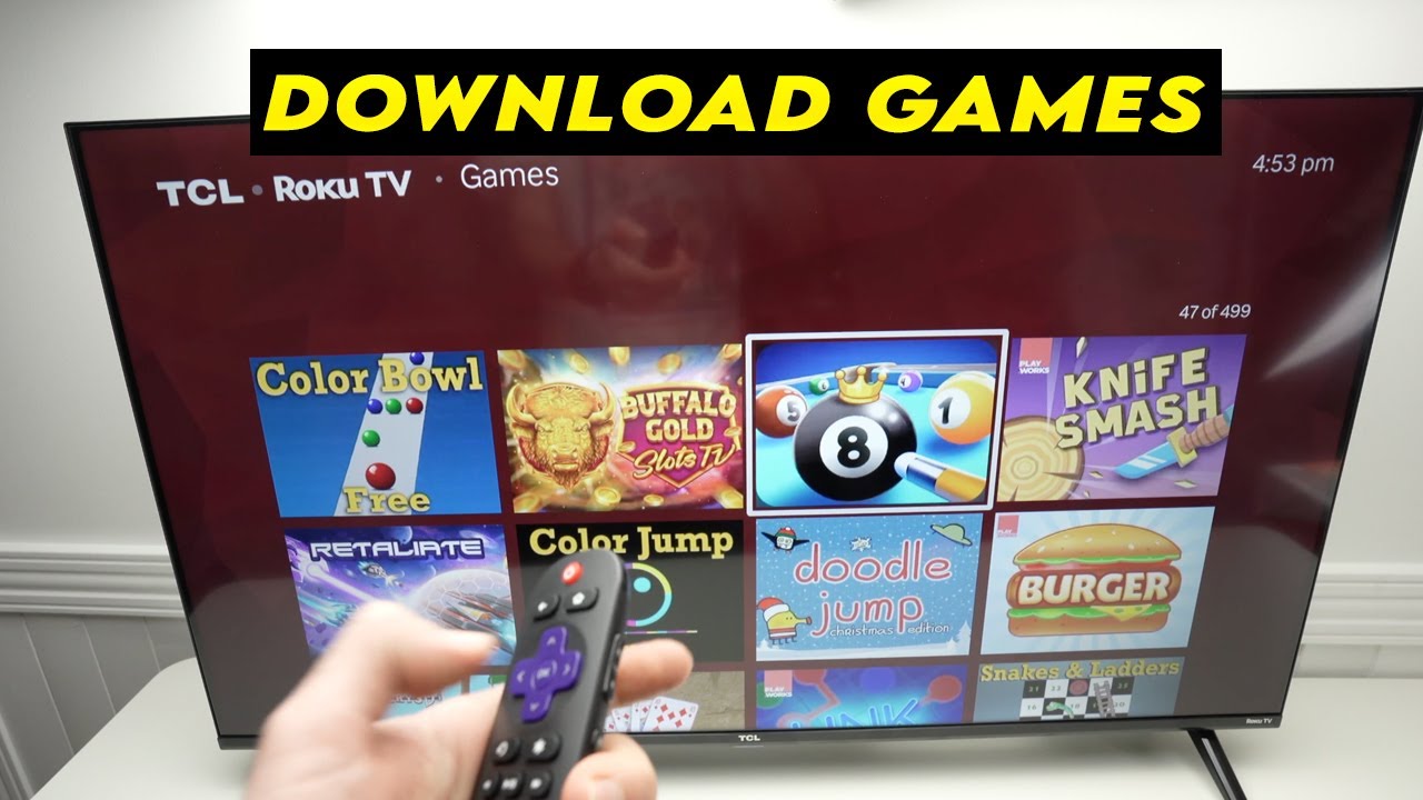 TCL Roku TV: How to Download & Install Games - YouTube