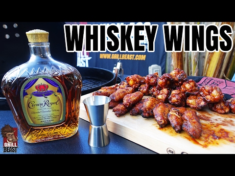 Grilled Whiskey Hot Wings - Grill Beast