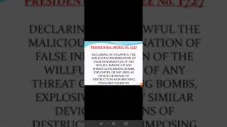 Presidential Decree 1727 Explained