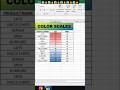 color scales #excel #shorts