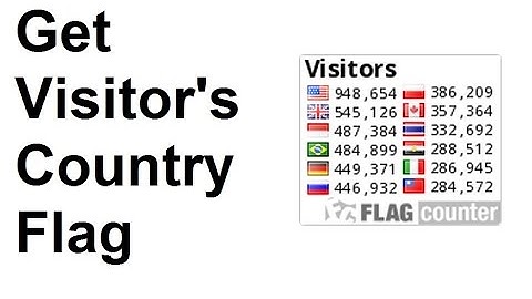 How to Add Flag Counter to Blogger - Part 13
