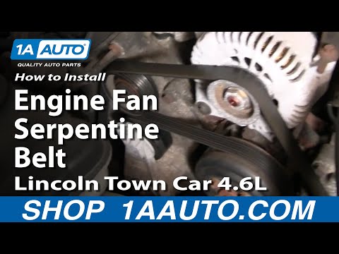 How to Replace Serpentine Belt 00-02 Lincoln Town Car