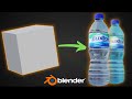 Create a water bottle in blender in 1 minute